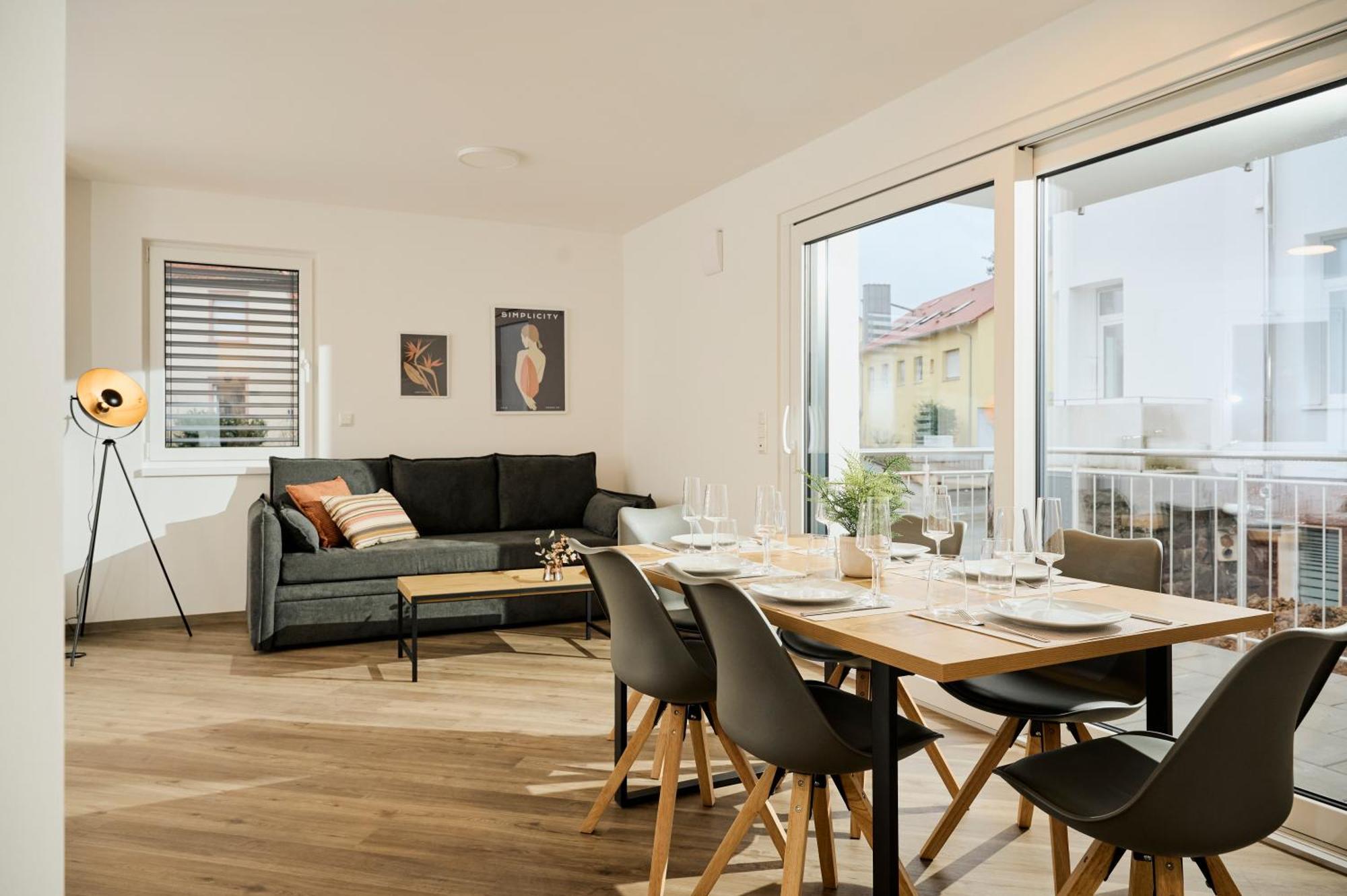 Moderne Apartments Mit Highspeed-Wlan Und Gratis-Tiefgarage Ihr Perfekter Rueckzugsort Nahe Dem Zentrum Und Der Therme I Barrierearm Bad Kissingen Exterior foto